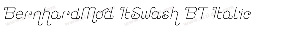 BernhardMod ItSwash BT Italic Swash字体转换